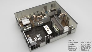 Block 17 Apartments PH-C4 3D Floor Plan